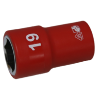 No.IS26195 - 19mm x 1/2"Dr. 6Pt VDE Insulated Socket