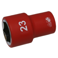 No.IS26235 - 23mm x 1/2"Dr. 6Pt VDE Insulated Socket