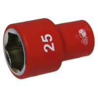 No.IS26255 - 25mm x 1/2"Dr. 6Pt VDE Insulated Socket