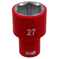 No.IS26275 - 27mm x 1/2"Dr. 6Pt VDE Insulated Socket