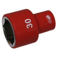 No.IS26305 - 30mm x 1/2"Dr. 6Pt VDE Insulated Socket