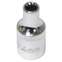 No.M5204 - 4mm x 1/4"Dr. Multi Lock Socket