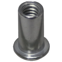 No.RA1420-080 - 20Pcs 1/4"x 20 tpi Aluminium Threaded Insert Rivet Nut (RA)