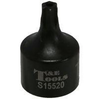 No.S15520 - T20 x 1/4"Drive Stubby Tamper Torx-r Impact Socket