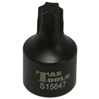 No.S15647 - T47 x 3/8" Drive Stubby Tamper Torx-r Impact Socket