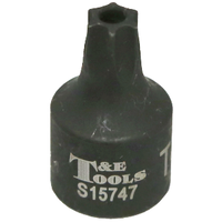 No.S15747 - T47 x 3/8" Drive Stubby Tamper Torx-r Impact Socket