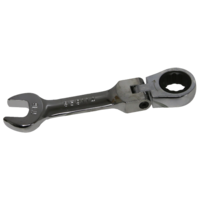 No.S59114 - 7/16" 12Pt. Stubby Flex-Head Ratchet Wrench