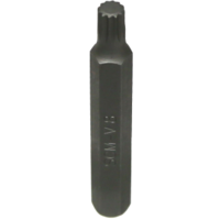 No.S7508 - M8 Spline x 10mm Hex Bit 75mm Long