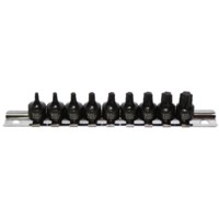 No.S92909 - 9Pc. 1/4"Dr. Stubby Torx-r Impact Sockets T10 - T50