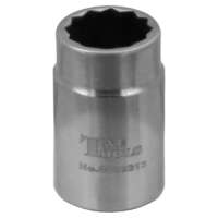 No.SS53313 - Stainless Steel 13mm x 3/8"Dr. 12Pt Socket 32L