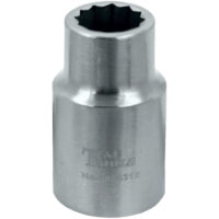 No.SS54312 - Stainless Steel 12mm x 1/2"Dr. 12Pt Socket 40L