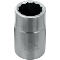 No.SS54315 - Stainless Steel 15mm x 1/2"Dr. 12Pt Socket 40L