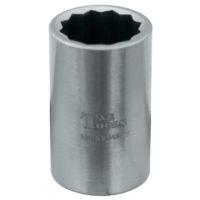 No.SS54317 - Stainless Steel 17mm x 1/2"Dr. 12Pt Socket 40L