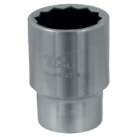 No.SS54322 - Stainless Steel 22mm x 1/2"Dr. 12Pt Socket 43L