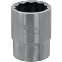 No.SS55334 - Stainless Steel 34mm x 3/4"Dr. 12Pt Socket 60L