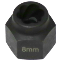 No.T1039 - 8mm Angular Spiral Twist Socket Hex Drive