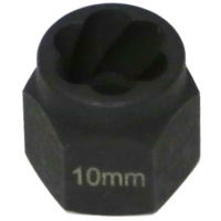 No.T1040 - 10mm Angular Spiral Twist Socket Hex Drive
