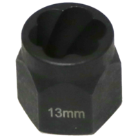 No.T1043 - 13mm Angular Spiral Twist Socket Hex Drive