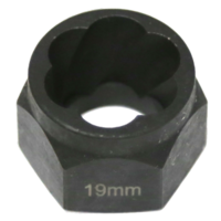 No.T1049 - 19mm Angular Spiral Twist Socket Hex Drive