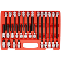 No.T3002 - 30Pc. 1/2"Dr. SAE In-Hex Bit Socket Set