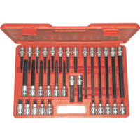 No.T3202 - 32 Piece 1/2" Drive Torx-r Driver Sockets