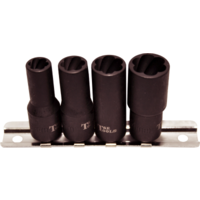 No.T4220 - 4 Piece 1/4"Drive Twist Sockets