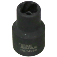 No.T4280 - 10mm x 1/2" Square Impact Twist Socket