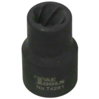 No.T4281 - 11mm x 1/2" Square Impact Twist Socket