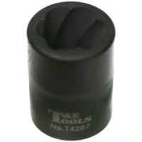 No.T4287 - 17mm x 1/2" Square Impact Twist Socket