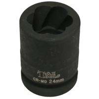 No.T4524 - 24mm x 3/4"Drive Impact Twist Socket