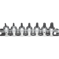 No.T5400 - 7 Piece 1/4"Drive Tamper-Torx Sockets