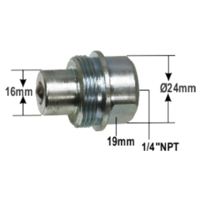 No.T9797-L - 1/4"NPT Hose Large Male Half Coupler