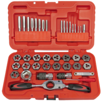 No.TD40BS - 40Pc. SAE Tap & Die with Gear Ratchet Wrench
