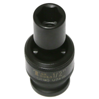 No.U7416 - 1/2" x 1/2" Drive 6 Point Impact Universal Socket (SAE)