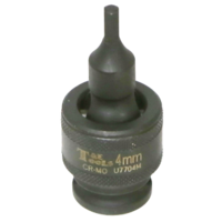 No.U7704M - 4mm x 3/8"Dr. Impact Uni. In-Hex Socket
