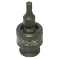 No.U7706M - 6mm x 3/8"Dr. Impact Uni. In-Hex Socket