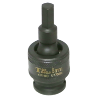 No.U7708M - 8mm x 3/8"Dr. Impact Uni. In-Hex Socket
