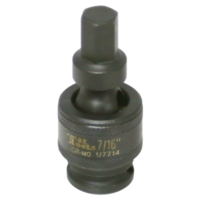 No.U7714 - 7/16" x 3/8"Dr. Impact Uni. In-Hex Socket