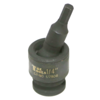 No.U7808 - 1/4" x 1/2"Dr. Impact Uni. In-Hex Socket