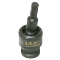 No.U7808M - 8mm x 1/2"Dr. Impact Uni. In-Hex Socket