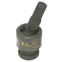 No.U7814 - 7/16" x 1/2"Dr. Impact Uni. In-Hex Socket