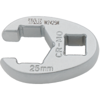 No.W2425M - 25mm x 1/2" Drive Crowsfoot Flare Wrench