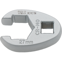 No.W2427M - 27mm x 1/2" Drive Crowsfoot Flare Wrench