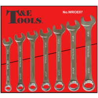 No.WROE07 - 7 Piece Whitworth Combination Wrench Set