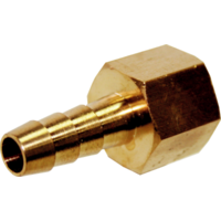 No.XCHF0808 - 1/4" (6mm) Barbed Tailpiece, 1/4" NPT Female Thread