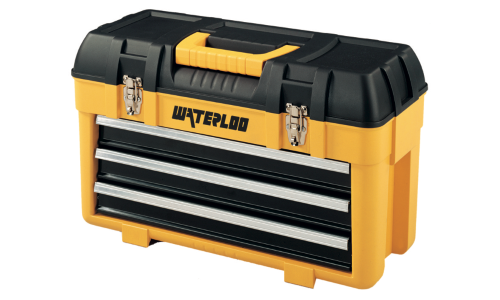  Duratool 23 Plastic Tool Box with Three Slide Metal