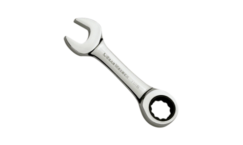 Stubby Metric Combination Spanners Ratchet Wrench Ring Open End 16mm 18mm 